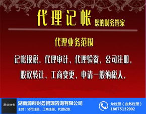 芙蓉区会计服务首选源创财务 专业代办，品质保障